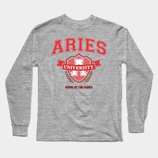 Aries University Zodiac Signs Long Sleeve T-Shirt